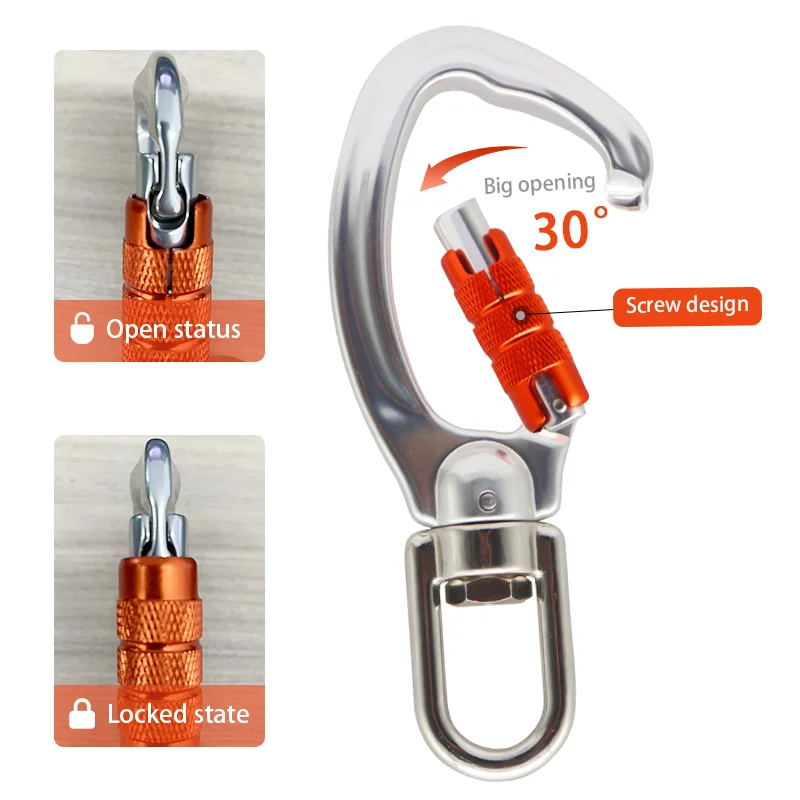 Wholesale Factory Price Aluminum Patio Swings Garden Outdoor Swing Swivel Carabiner