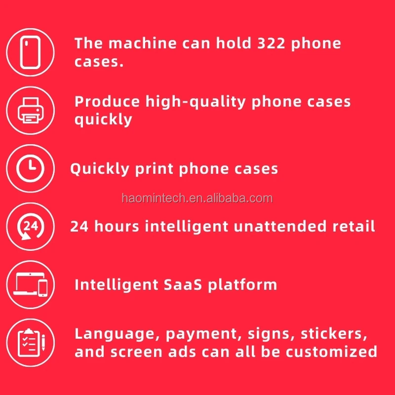 Self-service Phone Case Printing Vending Machines Print Custom Phone Cases