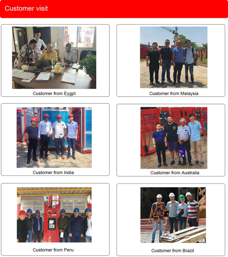 CLSJ Passenger Hoist Mast Section Construction Building Elevator Material Hoist Lift GJJ SC200/200