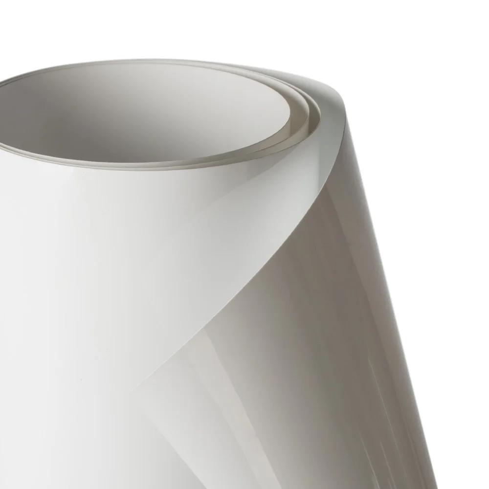 High Gloss Mirror Effect 0.35mm 0.45mm 0.8mm Iceberg White Flat Surface Plastic PETG Film Sheet for Lamination