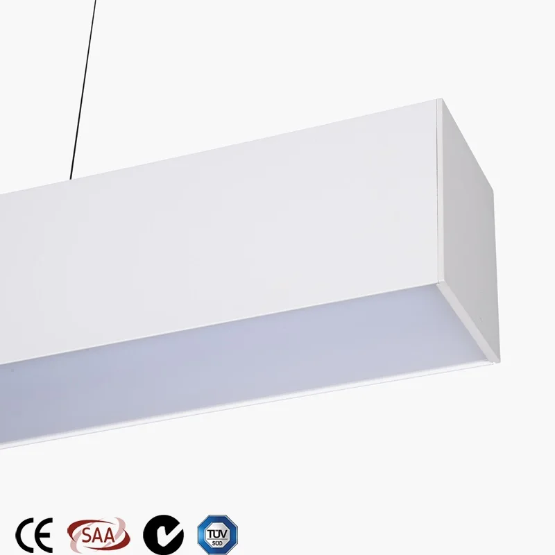 40 Вт 30 Вт 20 Вт экономичный алюминиевый корпус линейный светодиодный подвесной офисный линейный светильник
