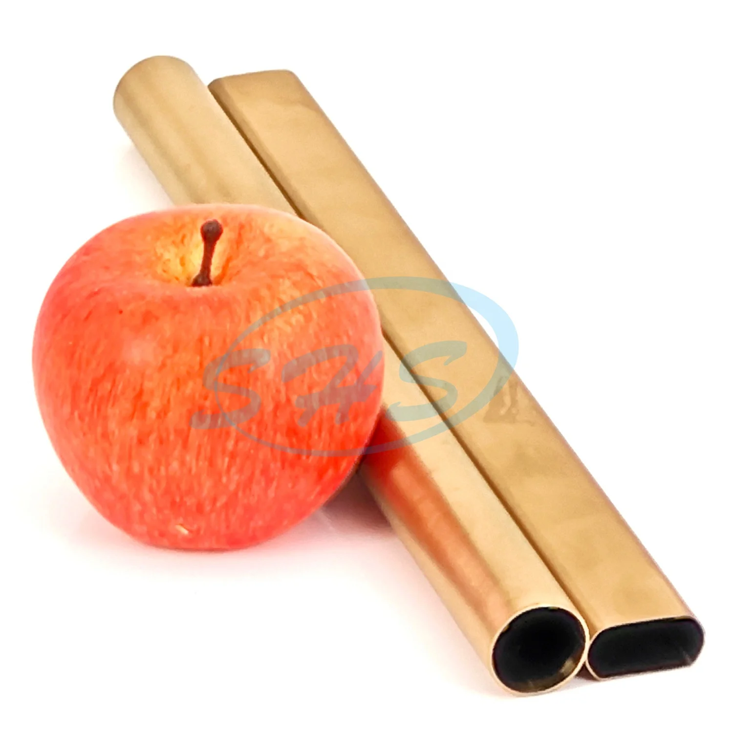 Satin &rose golden stainless tube 201 304 316L satin polishing & PVD plated color stainless pipe for interior decoration