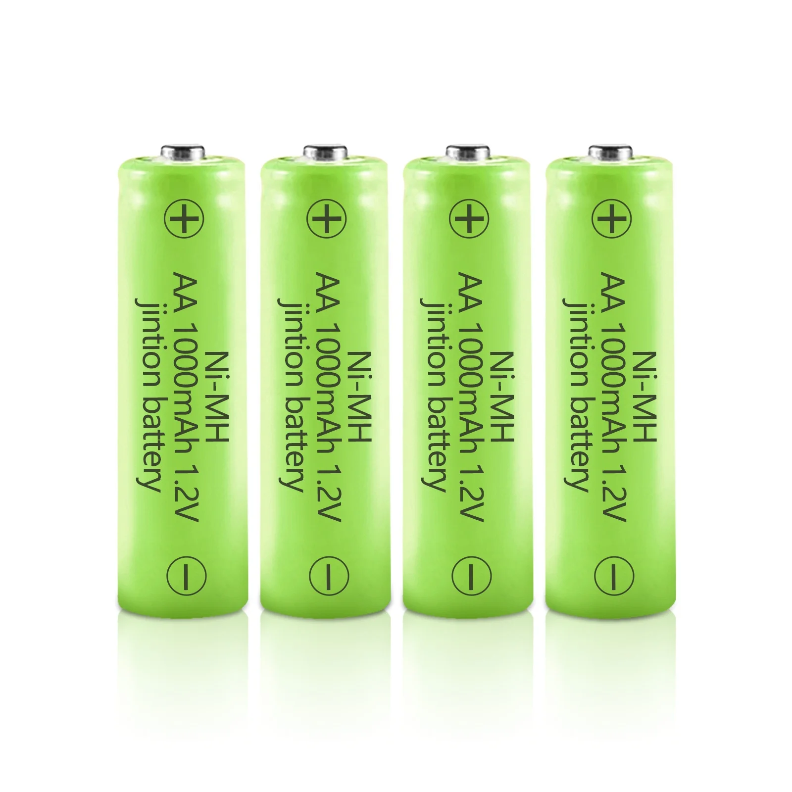 JINTION 1000mAh 1.2v NiMH Recharge Battery Pack AA NiMH AA Rechargeable Batteries