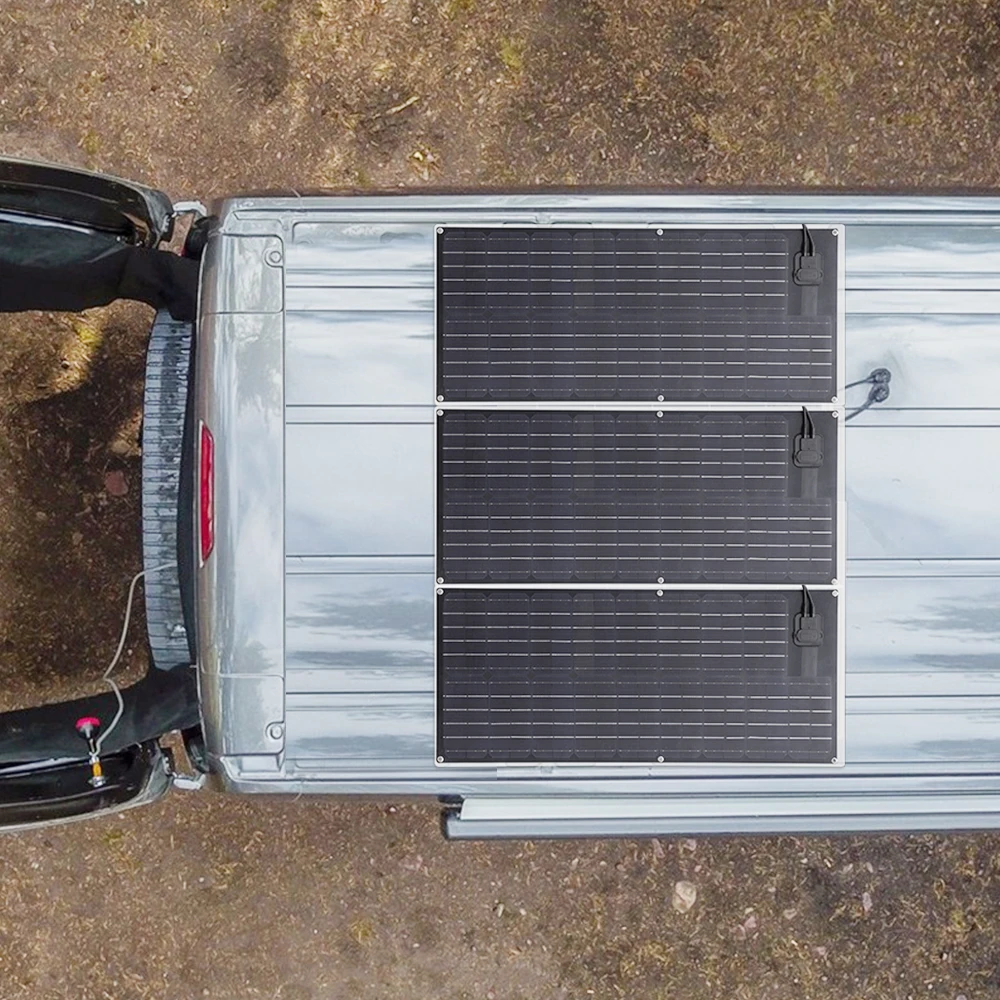 Solarparts Customized Semi-flexible Solar Panels Portable Solar Generator for Marine Boat/ RV