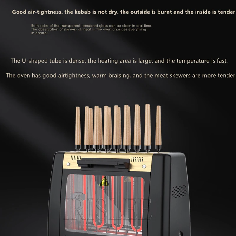 Vertical Multifunctional Chicken Kebab Grill Shawarma Machine Electric Indoor Broiler Grill