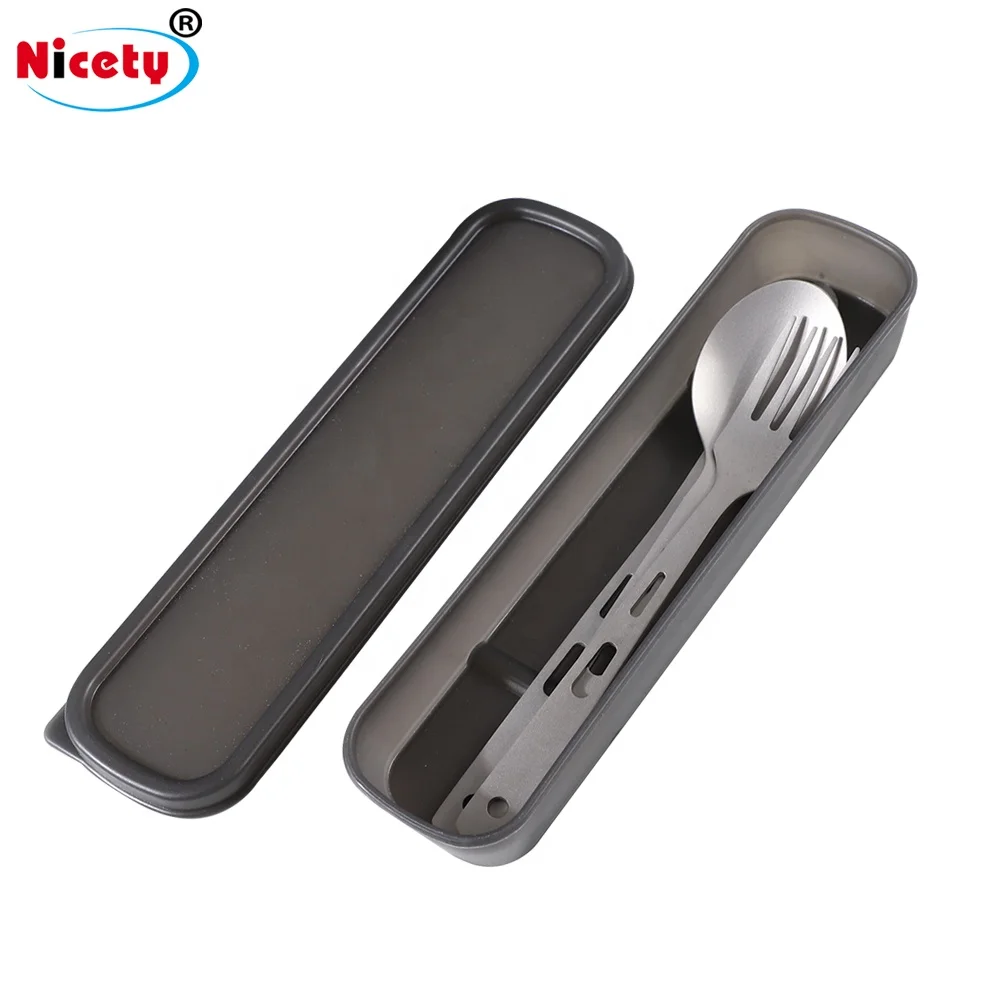 Titanium Tableware Knife Fork Spoon Cutlery Camping Eating Utensil Flatware fork spoon spork knife