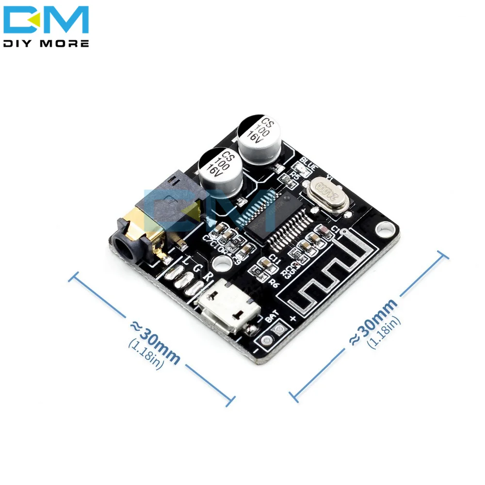 VHM-314 Blue-tooth Decoder Board MP3 Lossless Car Speaker Blue-tooth 5.0 TPYE-C Audio Receiver Board 3.7-5V Stereo Music Module