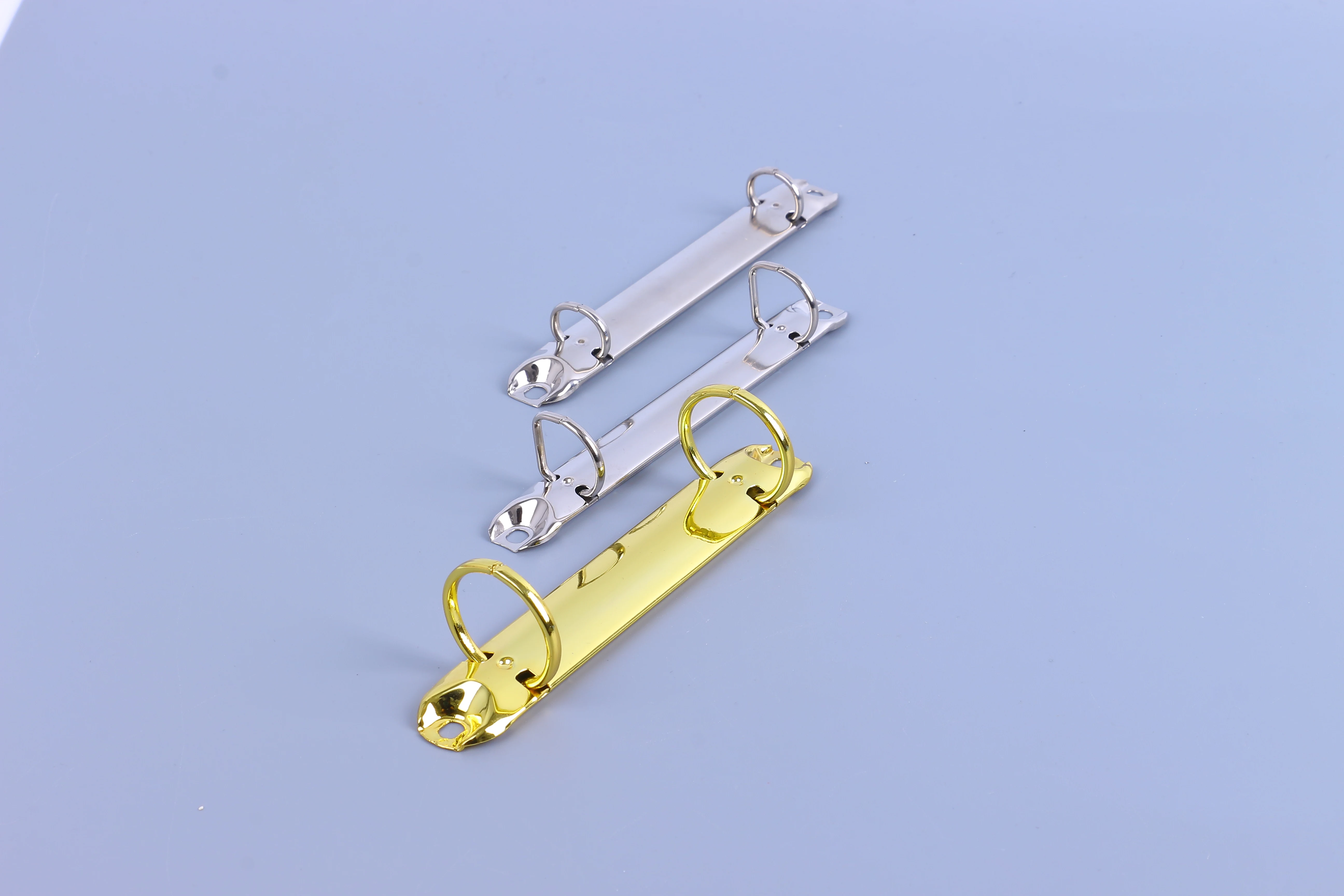 Whole sale Metal Q shaped 2 ring binder clip in nickel