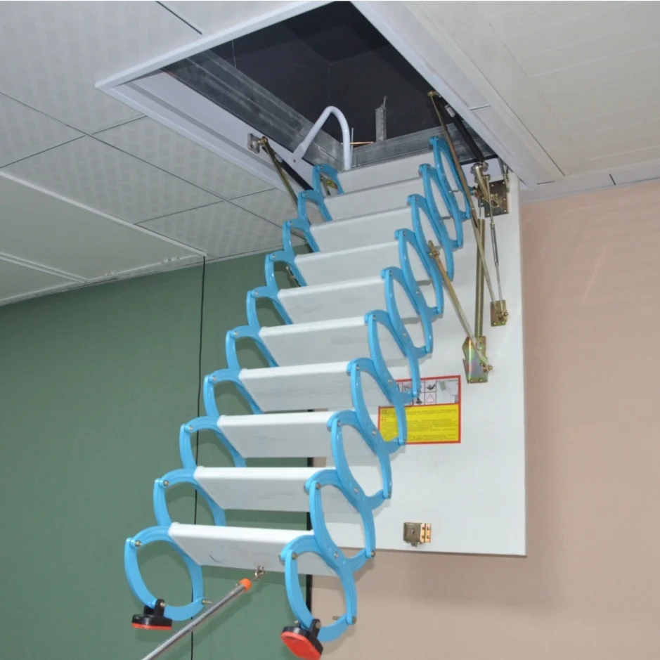Factory Direct Hot Sale Customized Retractable Attic Pull Down Ladder