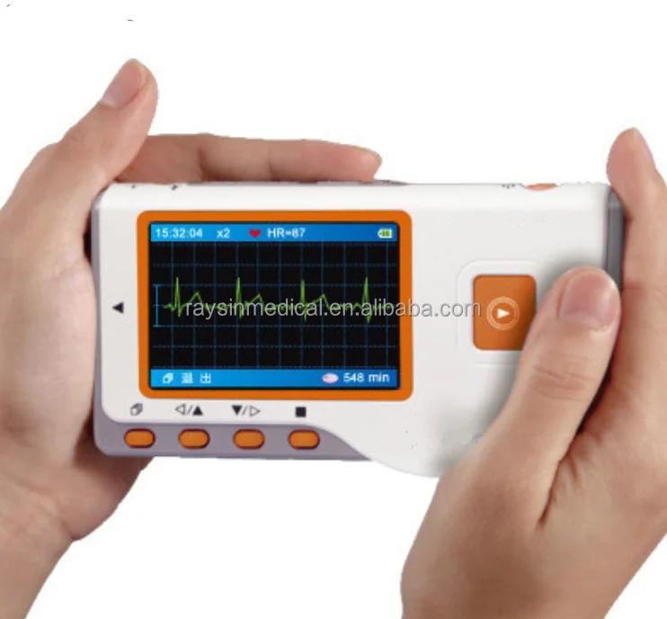 Высококачественный электрокардиограф по хорошей цене, портативная машина holter для ЭКГ, простой монитор ЭКГ, 2,8 цветной ЖК-дисплей