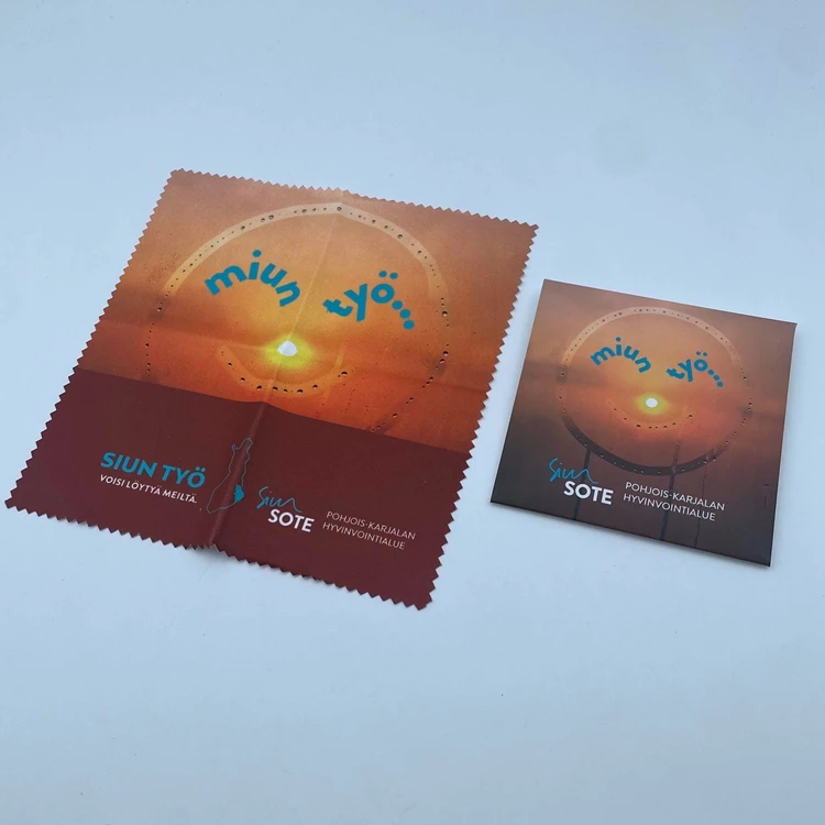 Digital Printing microfiber Glasses Cloth Suede Micro Fiber Cleaning Cloths