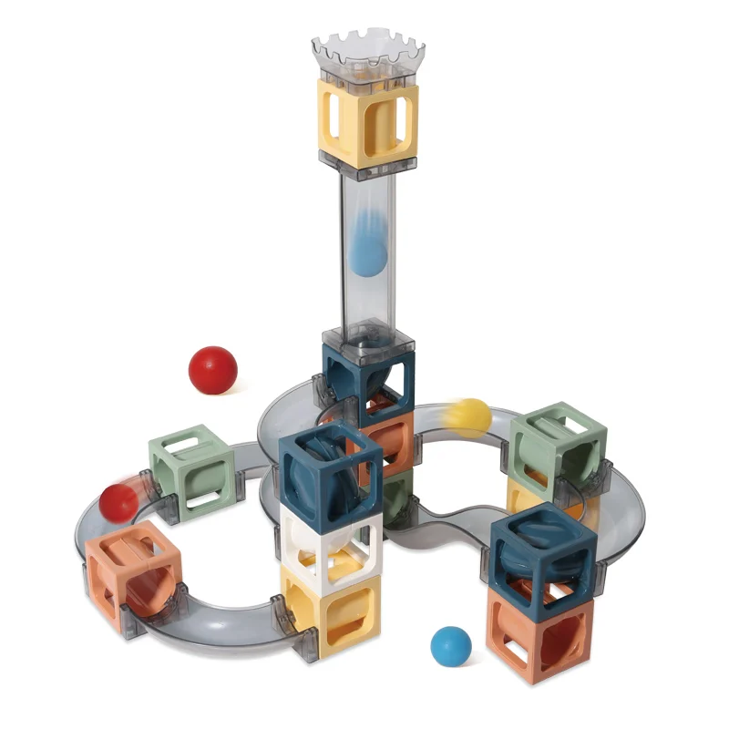 Kids STEM Educational Toy DIY Building Blocks 3D Magnetic Construction Set 41PCS Creative Magnetic Marble Run