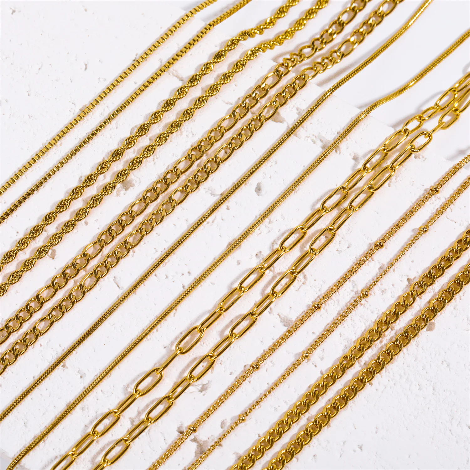 Stainless Steel Various chains for diy necklace