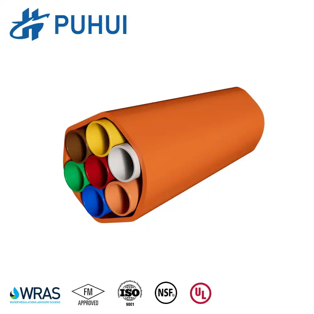 Free Sample 2 4 7way Hdpe Micro Duct Direct Buried Bundle Db Tube For Optic Fiber Air Blowing Cable Microduct Pipe
