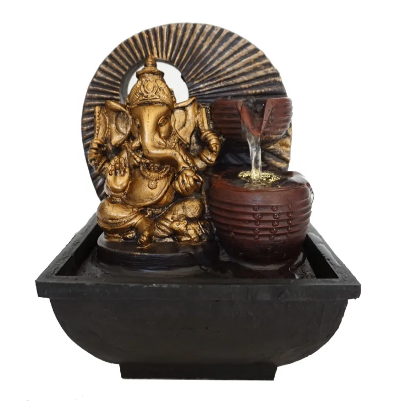 
indoor ganesh water fountain hindu god decoration 