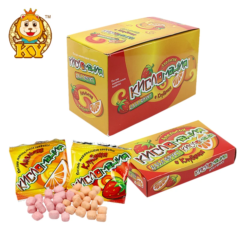 Hot Selling multiple flavors sour mixed fruity flavor rainbow gummy chewing candy