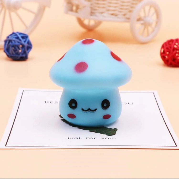 Creative Gifts Colorful Mushroom Night Light Button Battery Mini Night Light Glowing Toy Light