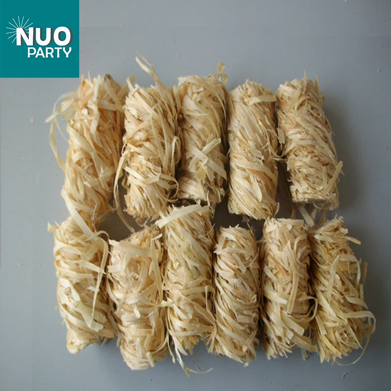 Natural Odourless Wooden Wool Firelighters Eco Friendly ECO Flame Long Burn