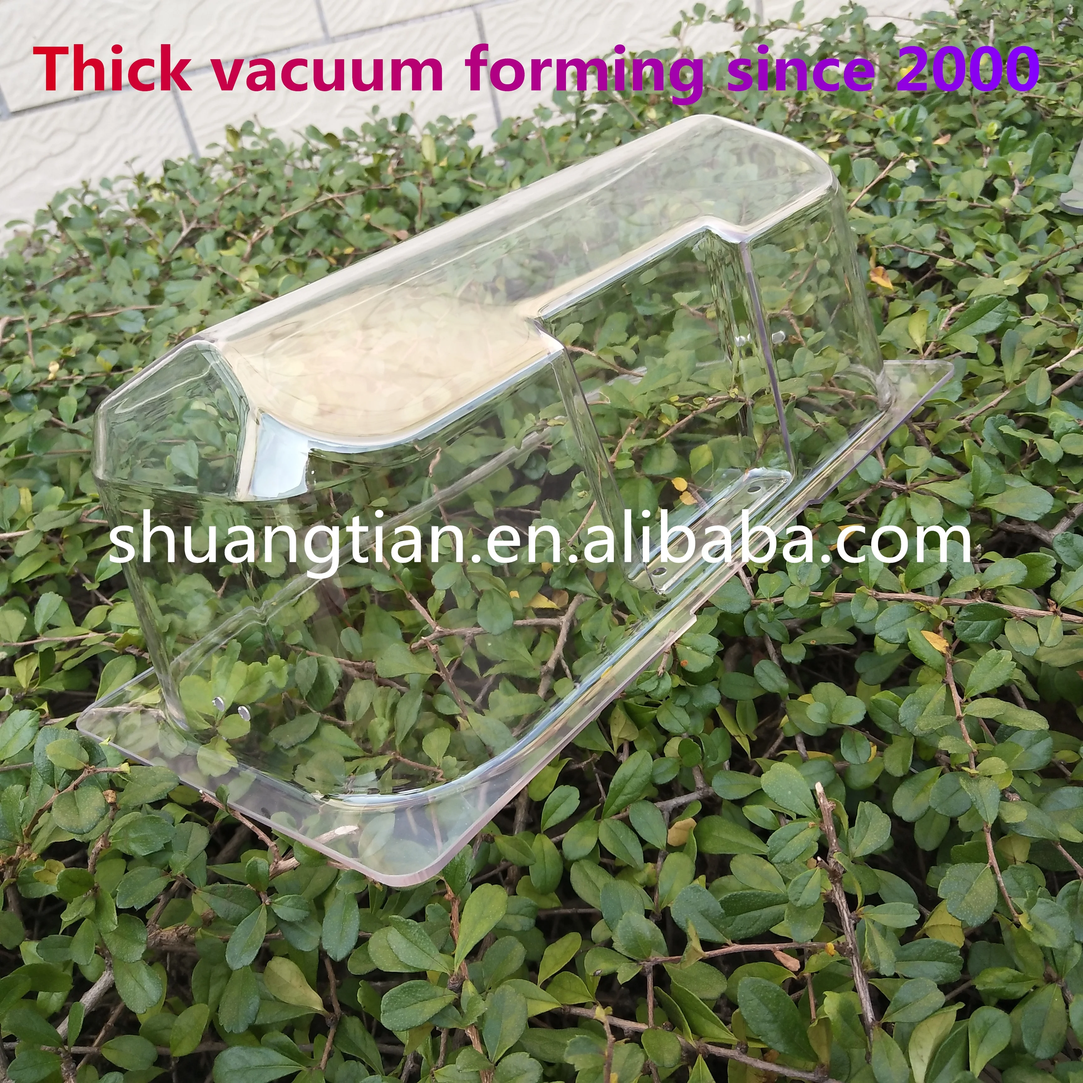 Custom 5mm Thick Clear PC Polycarbonate Vacuum Forming Thermoforming Cover Part For Scientific Instrument
