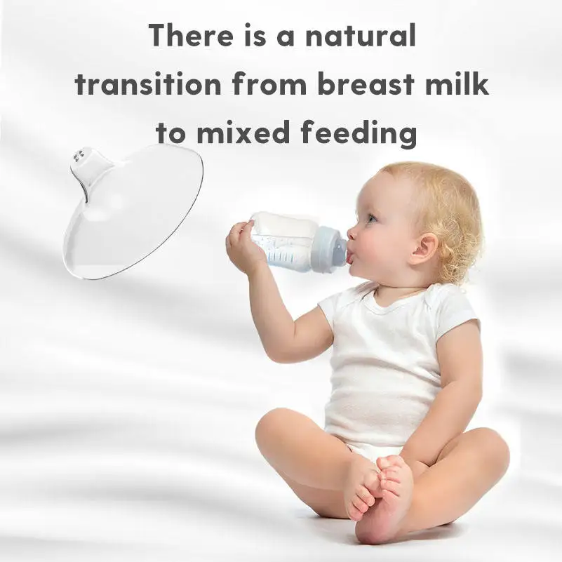 Premium Quality Silicone Natural Fit Silicone Nipple Shields Baby Pacifier Nipple Cover Breastfeeding Nursing Newborn