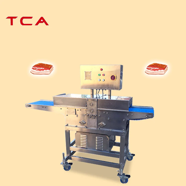 Fully automatic stainless steel 304 industry  meat slicer cutting machine chicken meat cutting machine