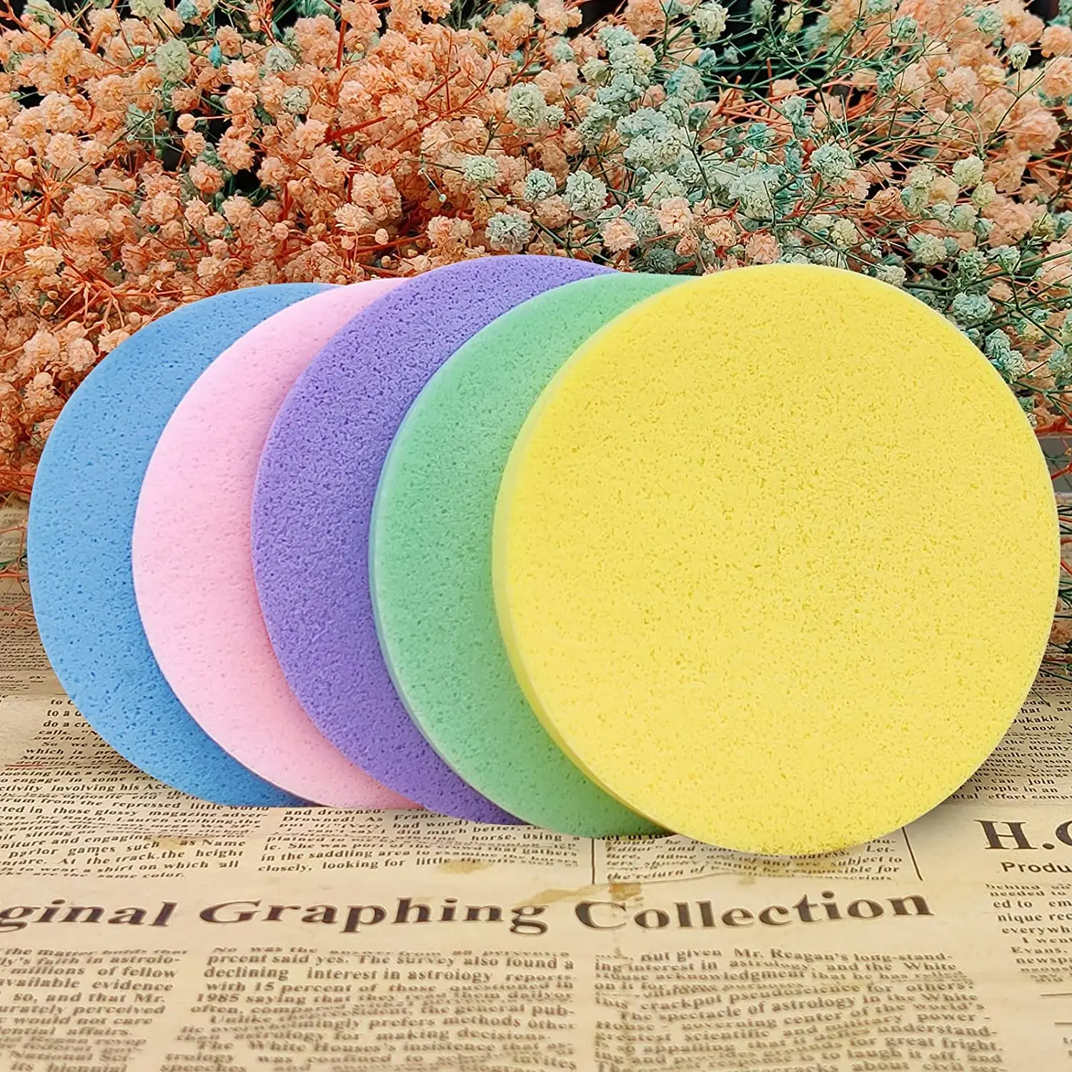 High Quality Deep Pore Cleansing Compressed Facial Sponges Face Sponges For Cleansing Reusable