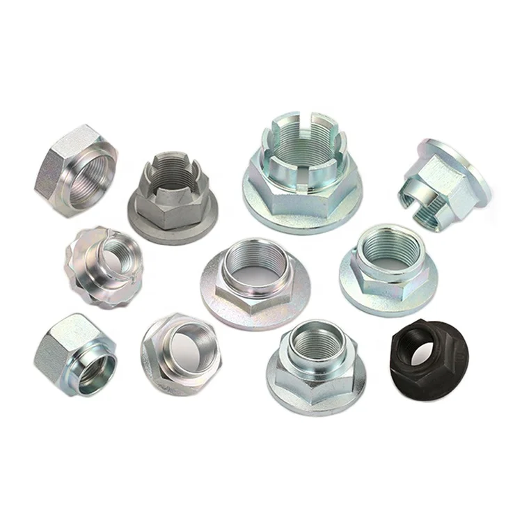 Factory Direct Sell Carbon Steel Axle Spindle Hardware Axle Spindle Nut for CV Joint