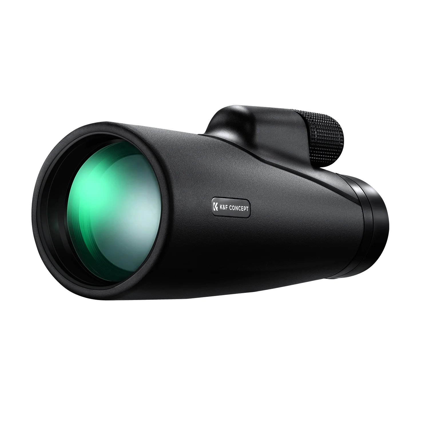 K&F Concept 12x50 Monocular Telescope High Definition BAK-4 Prism IP65 Waterproof, Black