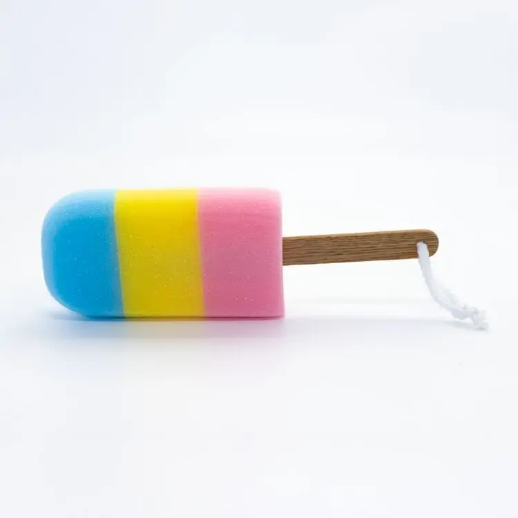 Wholesale Popular Colorful High Quality Ice Cream Bath Sponge Shower Puff