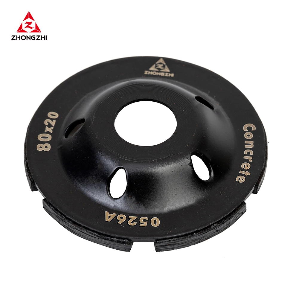 Double Row PCD Cup Wheel Epoxy Mastic Thinset Glue Stucco Tough Concrete Coating Removal PCD Grinding Cup Wheel