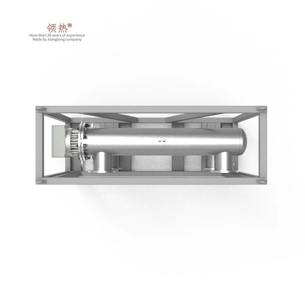 Professional Supplier DN65 165KW or Custom Double Skid Mounted In-Line Electric Heater for methane