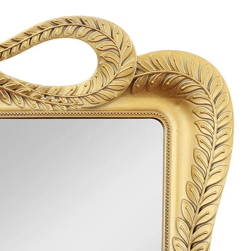 Modern Minimalist Wall Leaf Home Decor Metal Living Room Mirror