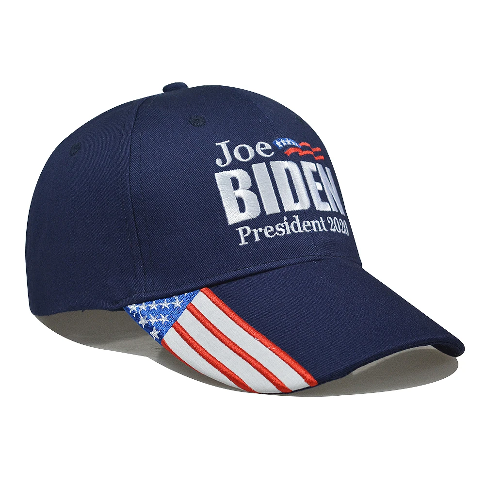 In Stock President  3D Embroidered Cap Support Winning Election Celebration Outdoor Dad Baseball Caps With America Flag