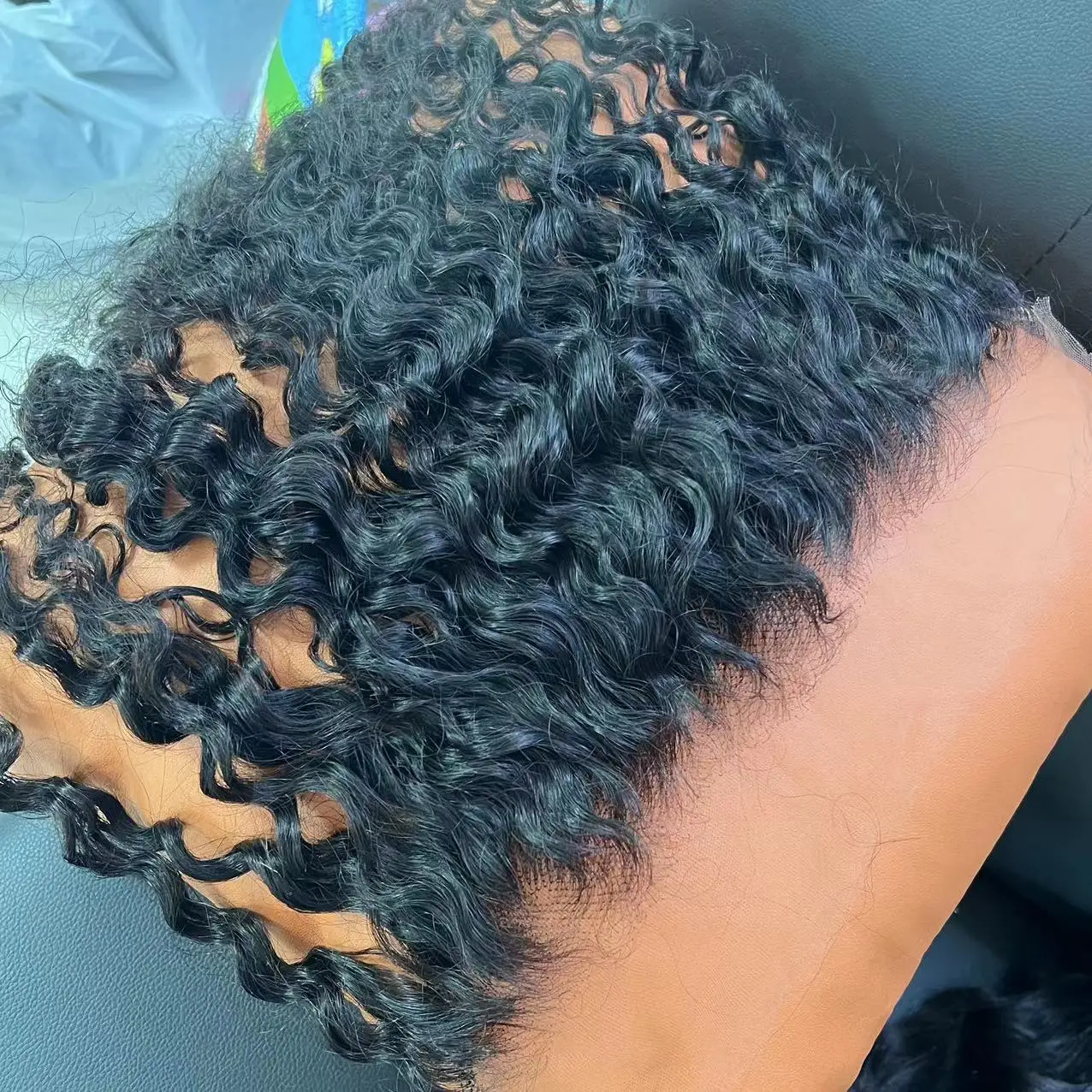 Top HD lace / transparent lace closure frontal Burmese Curly raw Vietnamese hair Human Hair HD closures HD frontals