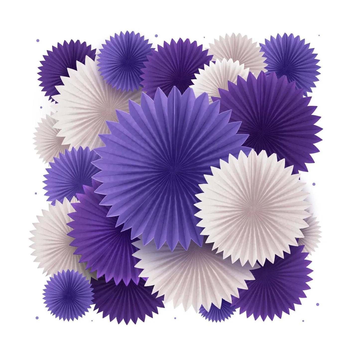 Wall Hanging Christmas Birthday Wedding Party Decoration Paper Flower Various color custom printing fan paper