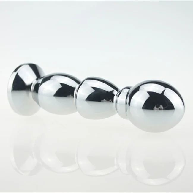 Metal long masturbation sex toys for men and women anal plug set