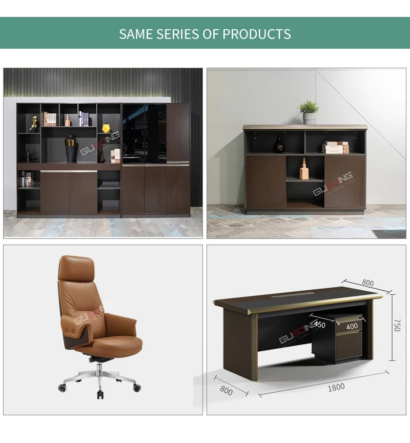commercial furniture modern  wood office furniture set chair and table l shape business executive office desk Office table