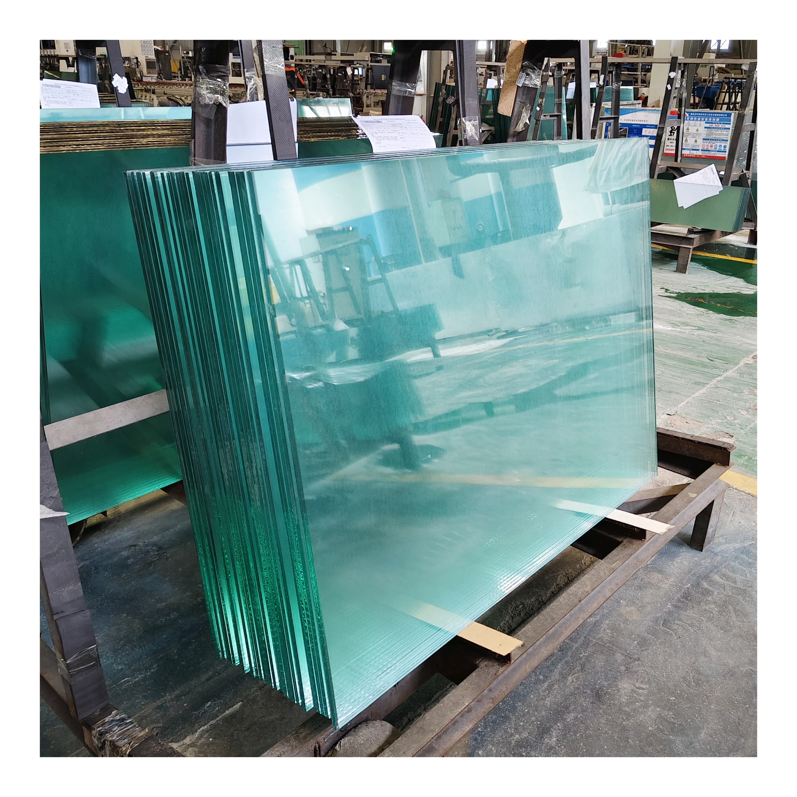 China glass factory wholesale 3mm 4mm 5mm 6mm 8mm 10mm 12mm custom clear colored fully tempered toughened safety glass