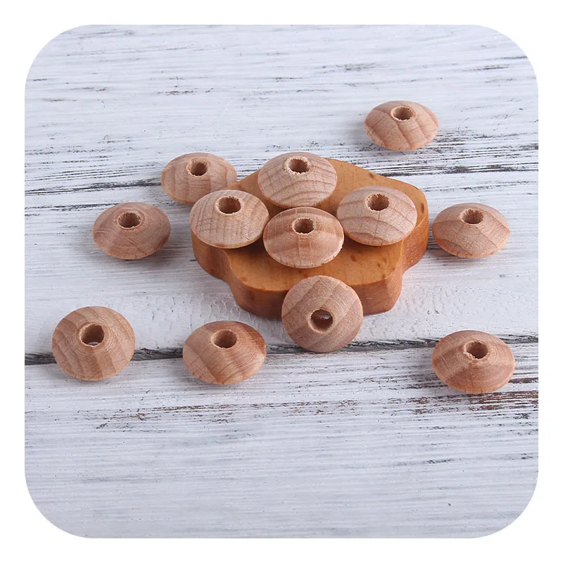 13mm Wooden Bead Natural Wood Beads Round Spacer Wooden Pearl Lead-Free Balls Charms DIY for Jewelry Making Handmade Accessories