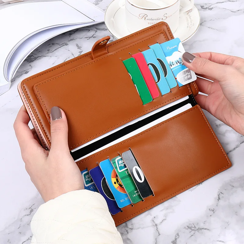 Ready to Ship Long Wallet Women Crocodile Print Pu Leather Phone Wallets Ladies Purse Clutch Bag Large Capacity Zipper Wallet