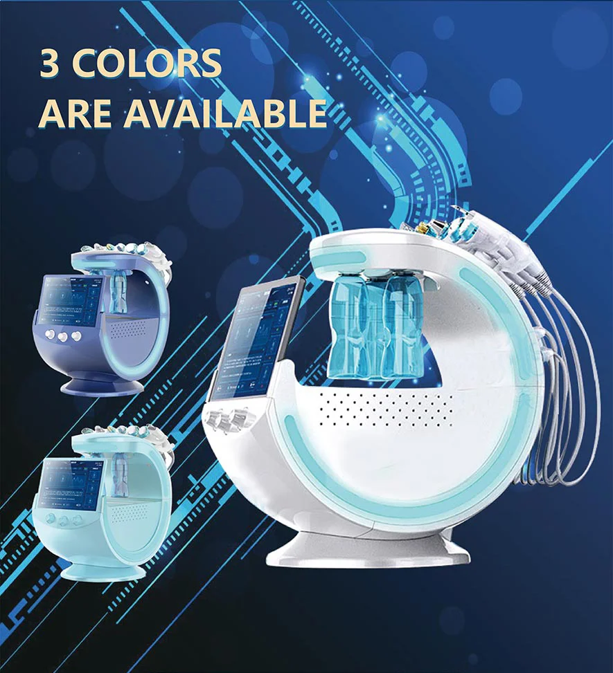 Ice Blue Hydrofacials Machine 2021 Skin Care Hydrodermabrasion Facial Machine Beauty Device 6 in 1 Hydro Facial Machine