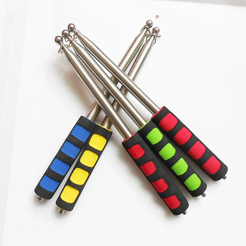 Stainless Steel Telescoping Flagpole Tour Guide Teachers Flag Sign with Non-slip Sponge Cover Grip Handle