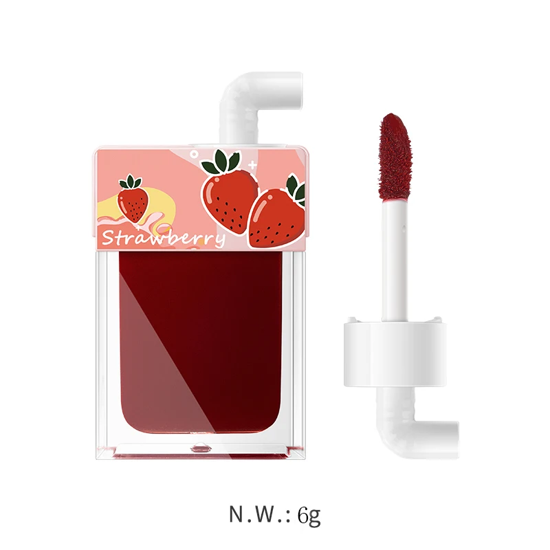 CC36422 OEM custom private label mini Juice Shape  Lip Gloss