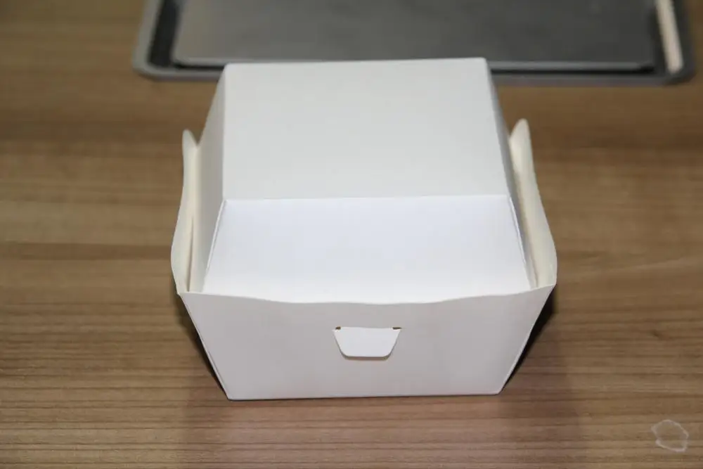 disposable customized paper food container  hamburger paper box made in China