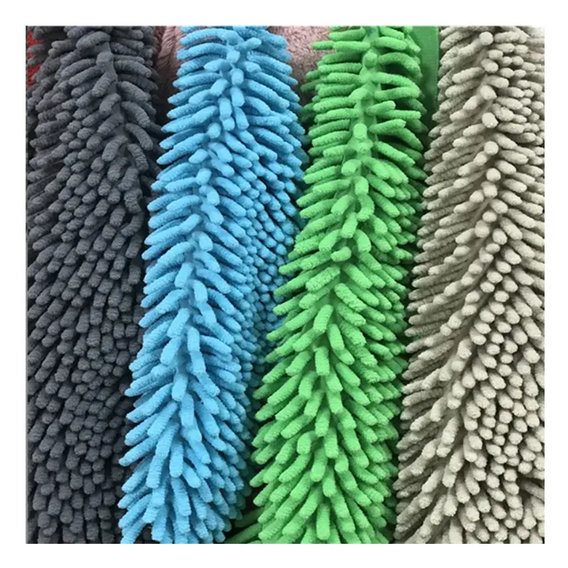 Microfiber  Fabric for Mop firecracker velvet fabric  chenille  Plush Pet Toy Cleaning Cloth