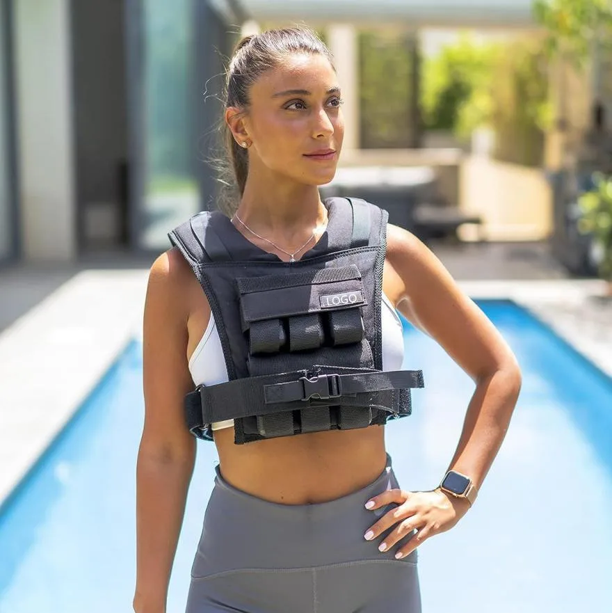 ZJ Fitness Weight vest High quality adjustable gym tactical Training weighted vest Fitness accessories fitness equipment 8-30kg