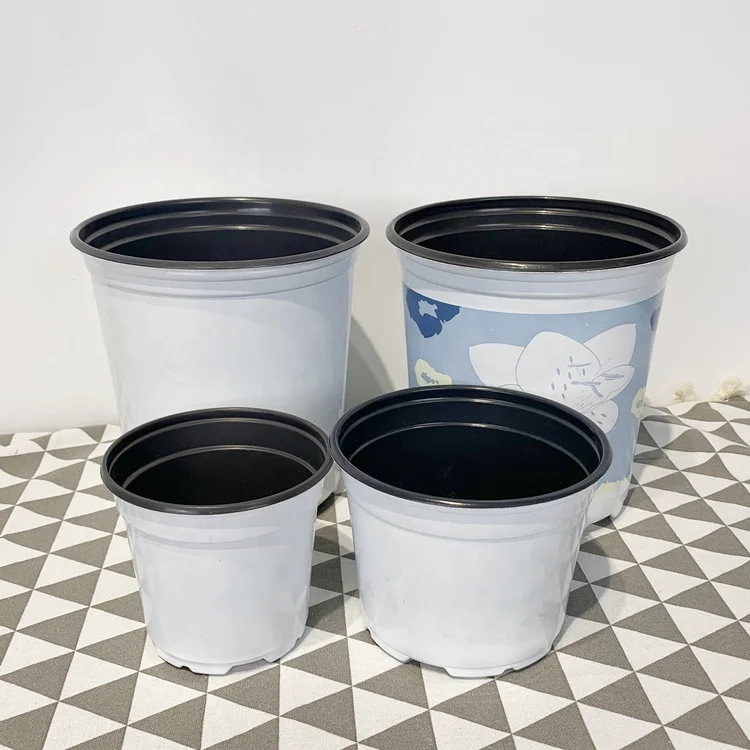 Factory Price Plastic Flowerpots raise plant flower soft thermoformed Nursery Flower Pots