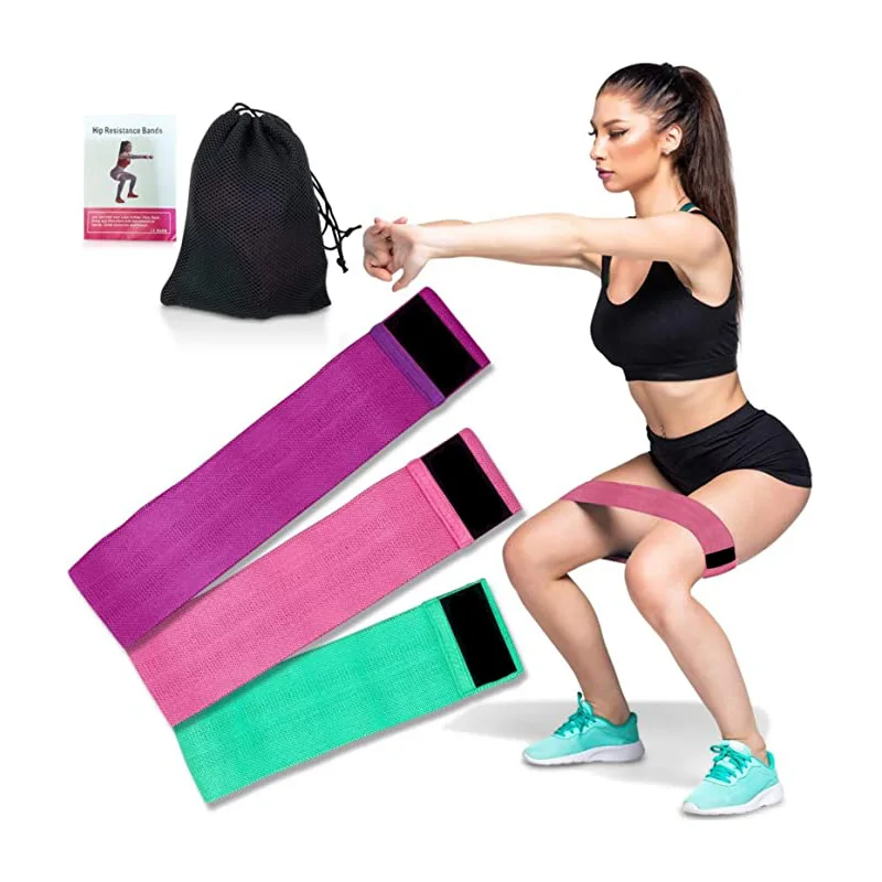 Wholesale Fabric Non-slip Exercise Booty Resistance Bands