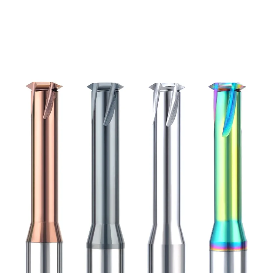 HRC60 Single Flute Solid Carbide Thread Milling Cutters UN UNS UNC UNF UNEF Spot Stocks