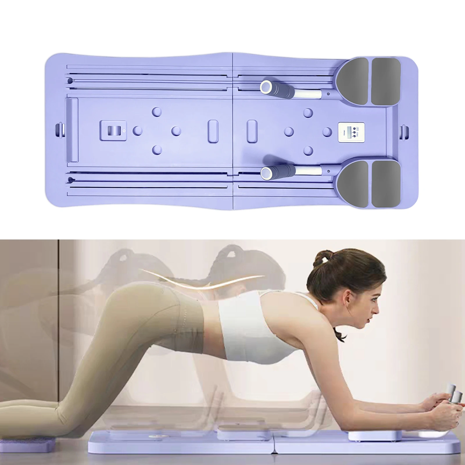 Home use Yoga Mat Foldable Push up Multi-functional Fitness Back Up Training Board Wholesale Gym Bar Home Pilates  Equipment